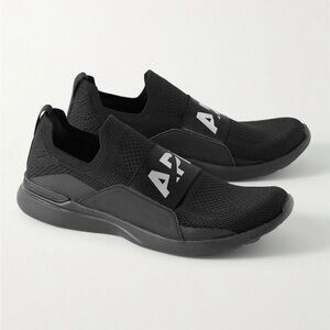 APL black slip on sneakers